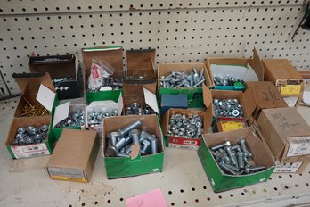 Lot Of Assorted Screws And Hex Nuts (s4)