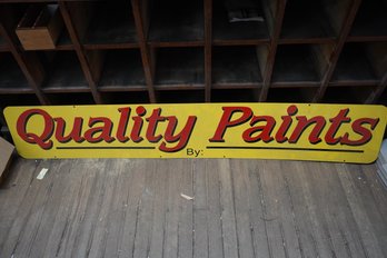 Vintage Quality Paints Sign (Great Conditions) 72x12 Inches