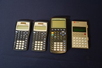 Lot Of 4 Calculator Including TI-83 Plus