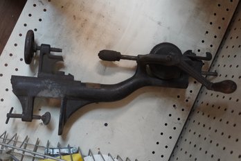 Vintage Bench Mounted Drill Press (Needs Cleaning)