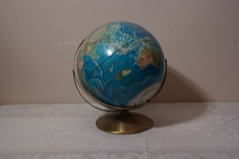 Vintage Spinning Desk Globe.