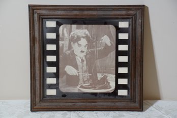 Antique Framed Photo Of Charlie Chaplin