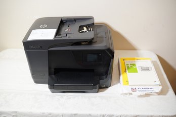 HP Office Jet Pro 8715 Printer, Fax, Scanner And Copier With Extra Paper