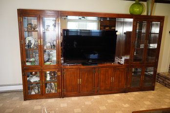 Vintage Drexel Style 4 Piece Entertainment Center Only