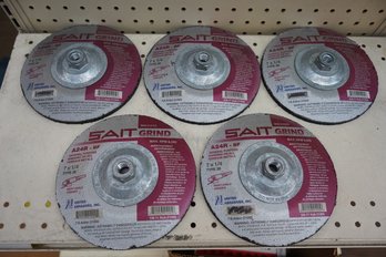 Lot Of 5 Brand New SAIT Grind Wheels (a24R-BF)