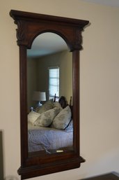 Antique Wood Wall Mirror (28x53)