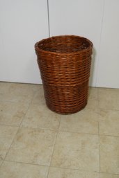 Antique Style Wicker Laundry Basket,  21 Inch High