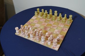 Beautiful Marble And Onyx  Chess  Set