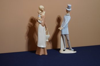 Porcelain Family Figurines Lladro Stye