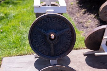 Gym Weight Rack With Assorted Weight Plates