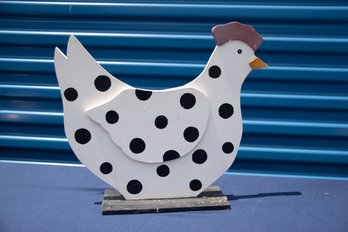 Rooster Wood Hand Painted Figurine