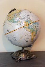 Rotating Earth Globe With Metal Base Stand