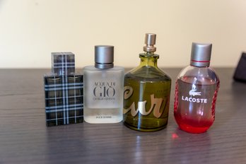 Lot Of Assorted Used Men Colognes Including Lacoste