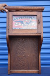Antique Condensed Mill NY Key Holder Cabinet