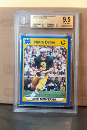 1990 Notre Dame Joe Montana GEM MINT 9.5 Card