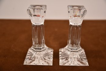 Beautiful Marked Waterford Crystal Candlesticks