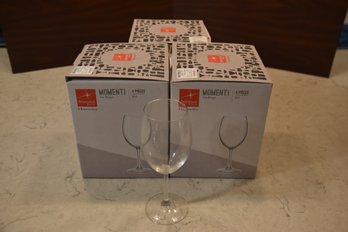 Set Of 3 Boxes Of Bormioli Rocco Wine Glasses
