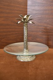 Metal Pineapple Design Cupcake Platter