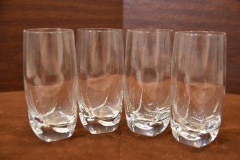 Set Of 4 Luigi Bormilio Style Highball Glasses