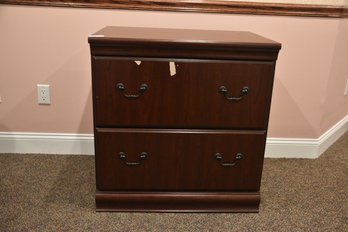 Solid Wood 2 Drawers File Cabinet (read Info)