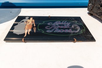 Vintage Sally Sweet Shoes Advertisement Sign