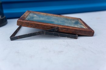 Antique Wood Vanity Mirror
