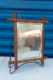 Antique Bamboo Style Free Standing Mirror