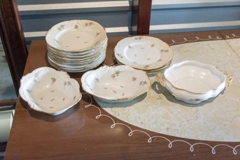 Beautiful 15 Pieces Limoges France PHL China Set