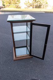 General Store Antique Wood Frame With Glass Sides Display Case