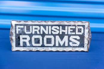 'furnished Rooms' On Cement Plaque (read Info)