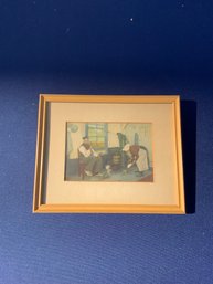 Framed Print Of 19th C Dutch Domestic Scene