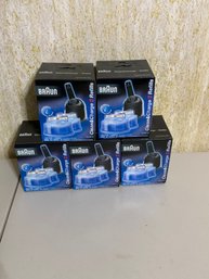 Lot Of 5 2-pack Braun Clean Charge Refills