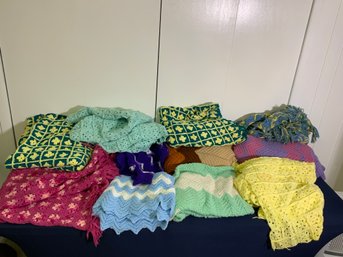 Lot Of Assorted Vintage Crochet Linens