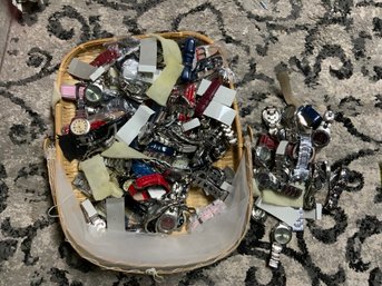 Lot Of 80 Assorted Watches And New In Wrappers Watch Bands W32