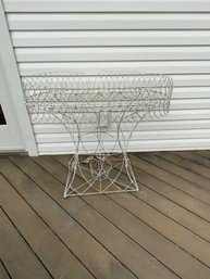 Vintage Metal Wire Style Oversize Plant Stand