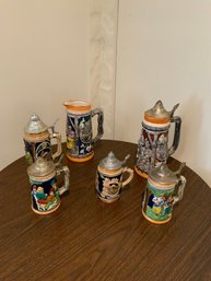 Lot Of Assorted German Beer Steins