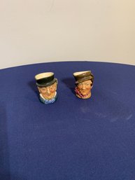 Pair Of Old Couple Toby Mugs