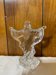 Lenox Fine Crystal Figurine Of Jesus With Box/tin