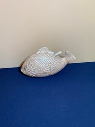 Vintage Fitz And Floyd Fish Soup Tureen With Lid And Ladle