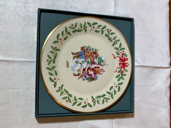 Vintage 1996 Lenox Annual Holiday Collector's Plate With Box