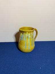 Vintage Signed Ceramic Glaze Pitcher