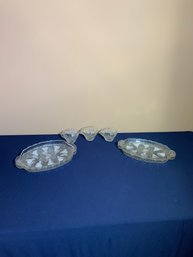 Lot Of Assorted Clear Glass Pieces