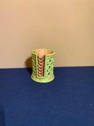 Vintage MCM Ceramic Unique Stackable Ash Trays