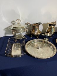 Lot Of Assorted Silver Plate Items