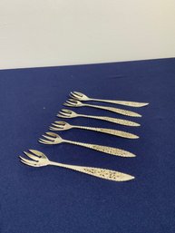 Set Of 6 830 Silver Marked Forks