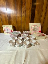 Large Sango Holiday China Set With Some Pieces New In Box