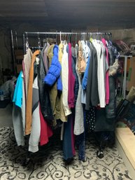 Assembled Group Of Clothes, Jackets & Bags Of Assorted Sizes - Lot #4