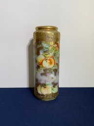 Antique Nippon Vase Floral Design Gold Hand Painted