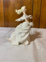 Vintage Lentil Bride Ardalt Hand Painted Lady Figurine