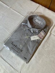 Van Heusen, Marshals New In Package Dress Shirt, Size 32/33